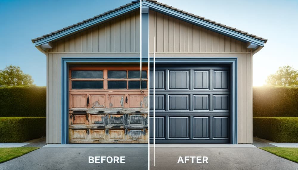 Garage door work in Bell
