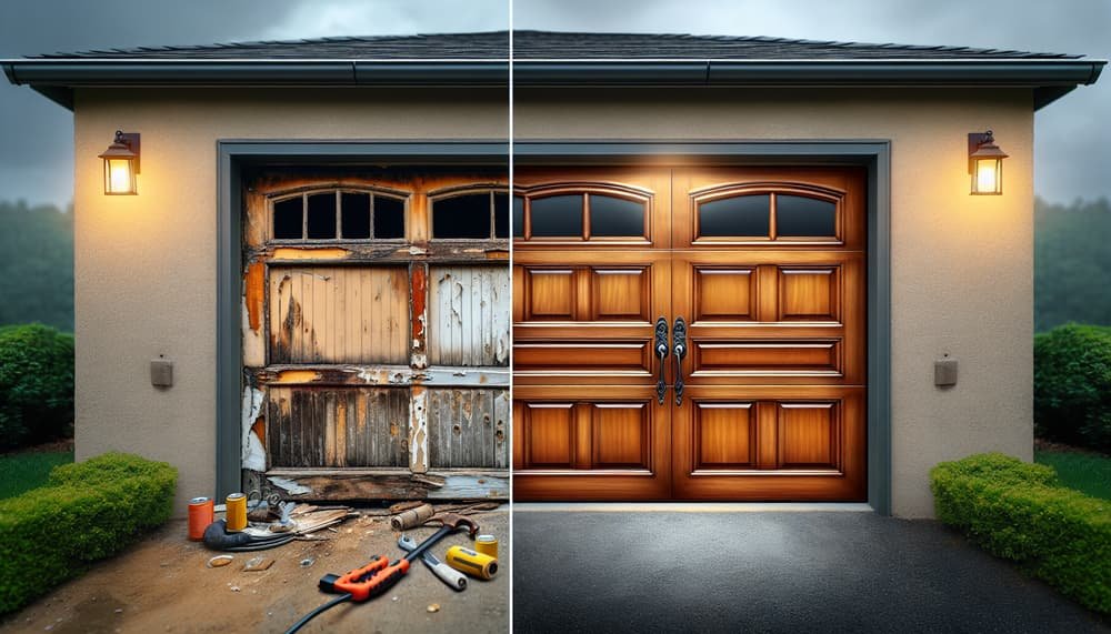 Garage door work in Pasadena