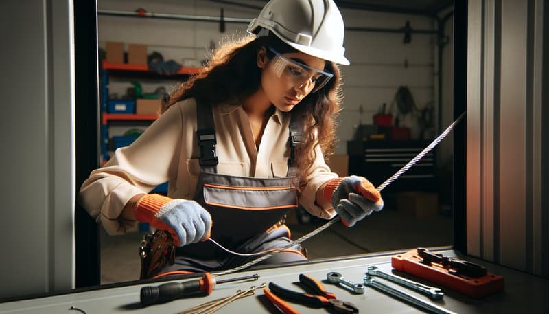 Garage Door Cable Repair in Commerce