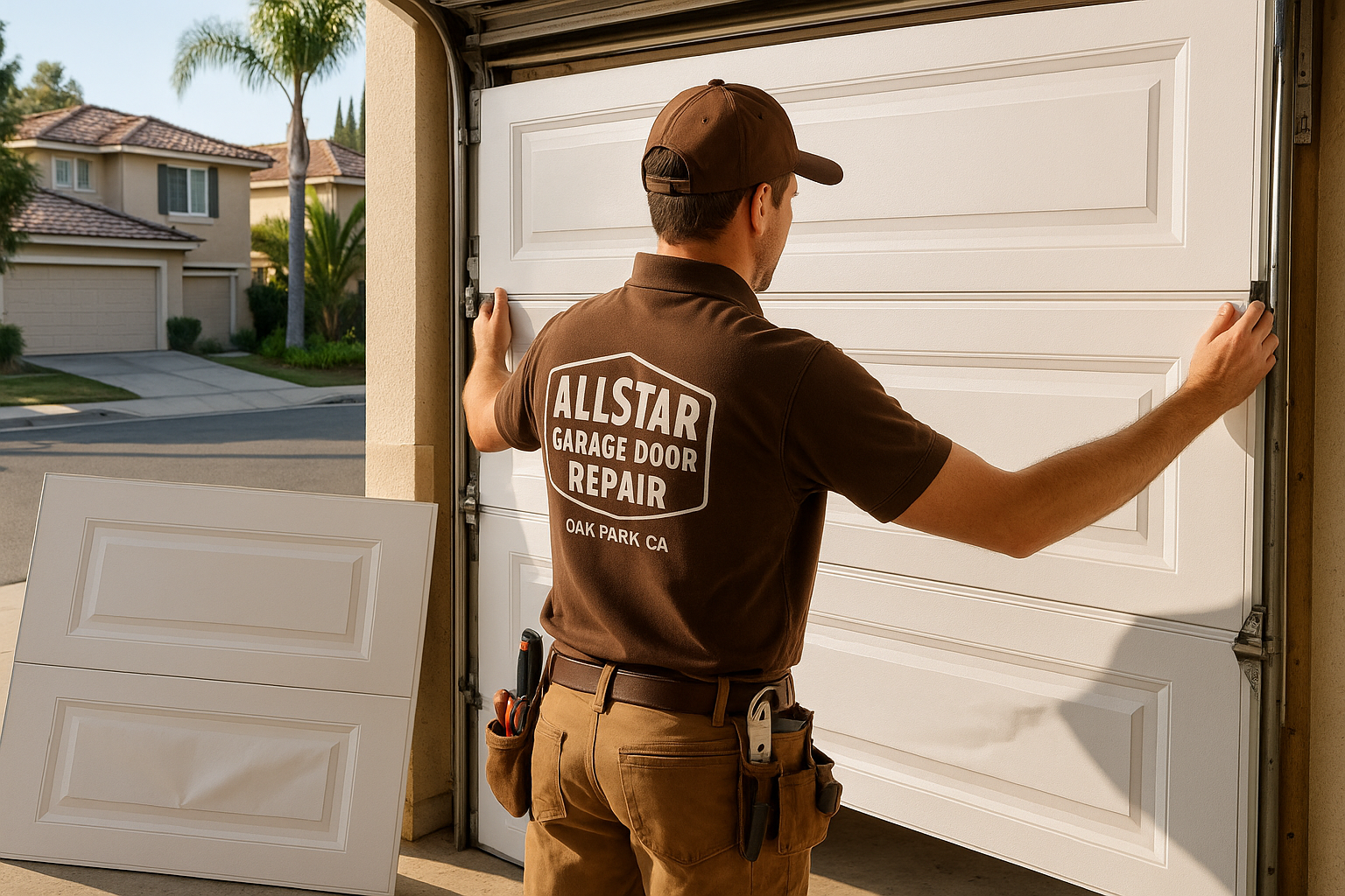 Garage Door Panel Replacement in Duarte