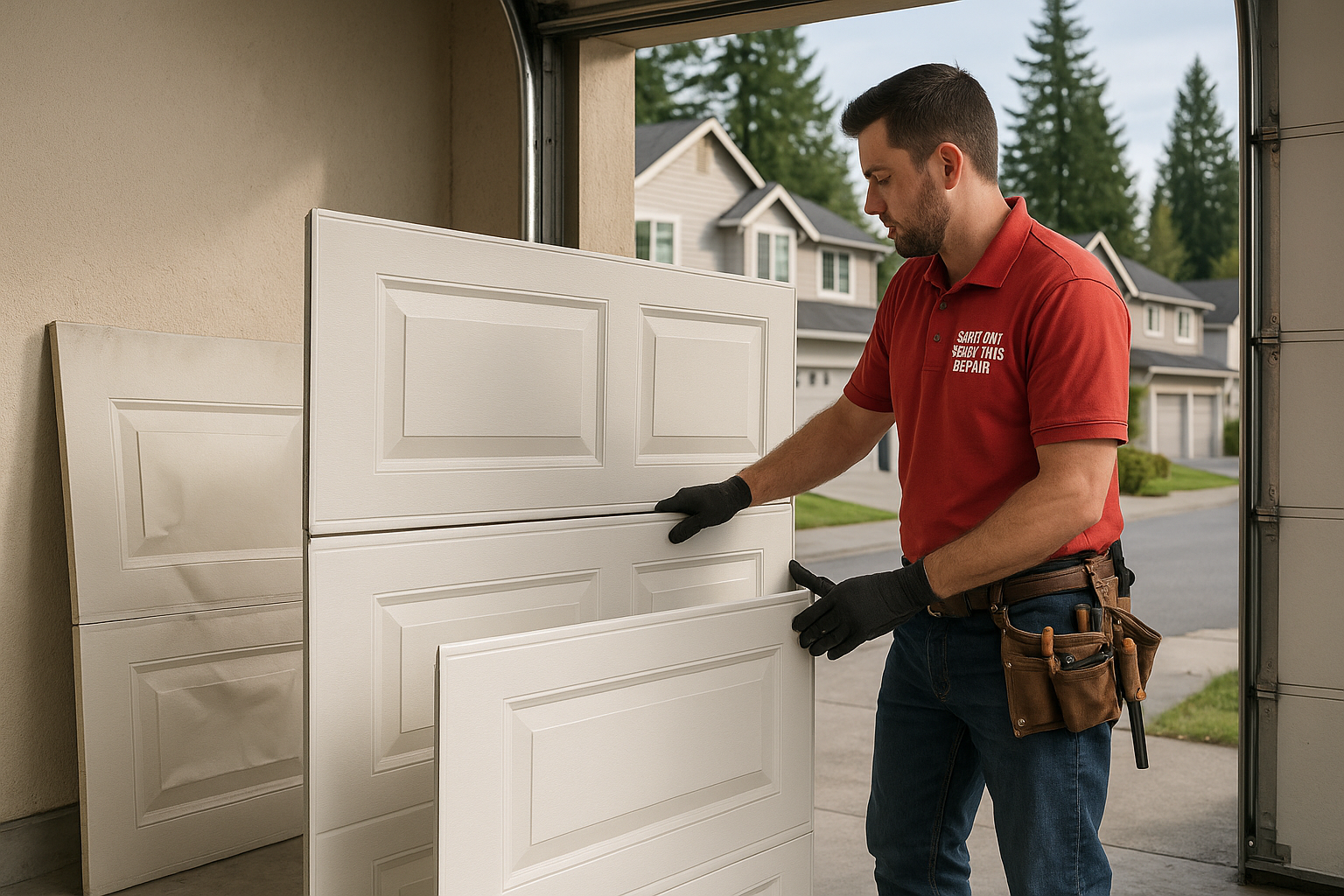 Garage Door Panel Replacement in Chino