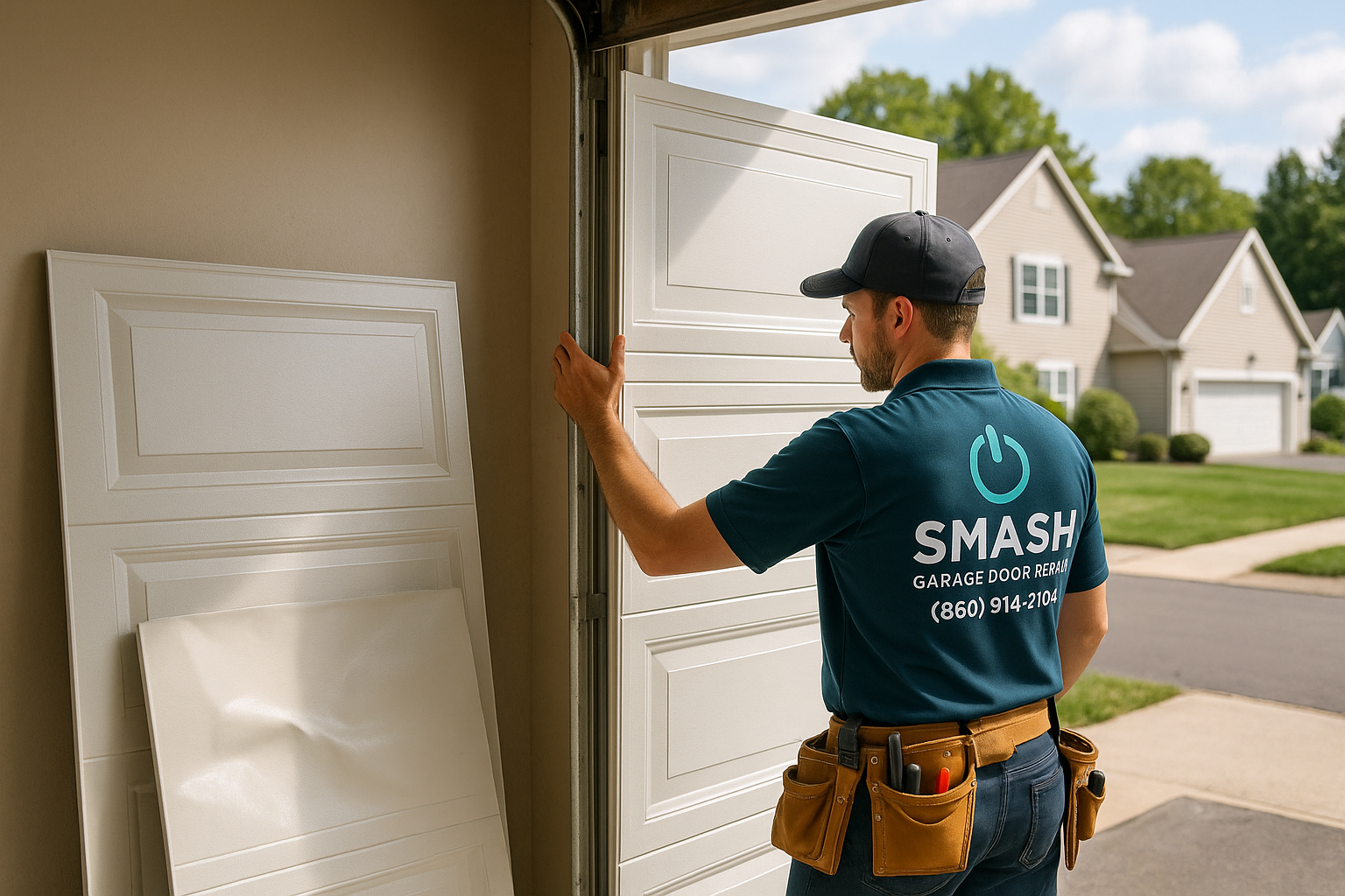 Garage Door Panel Replacement in Monrovia