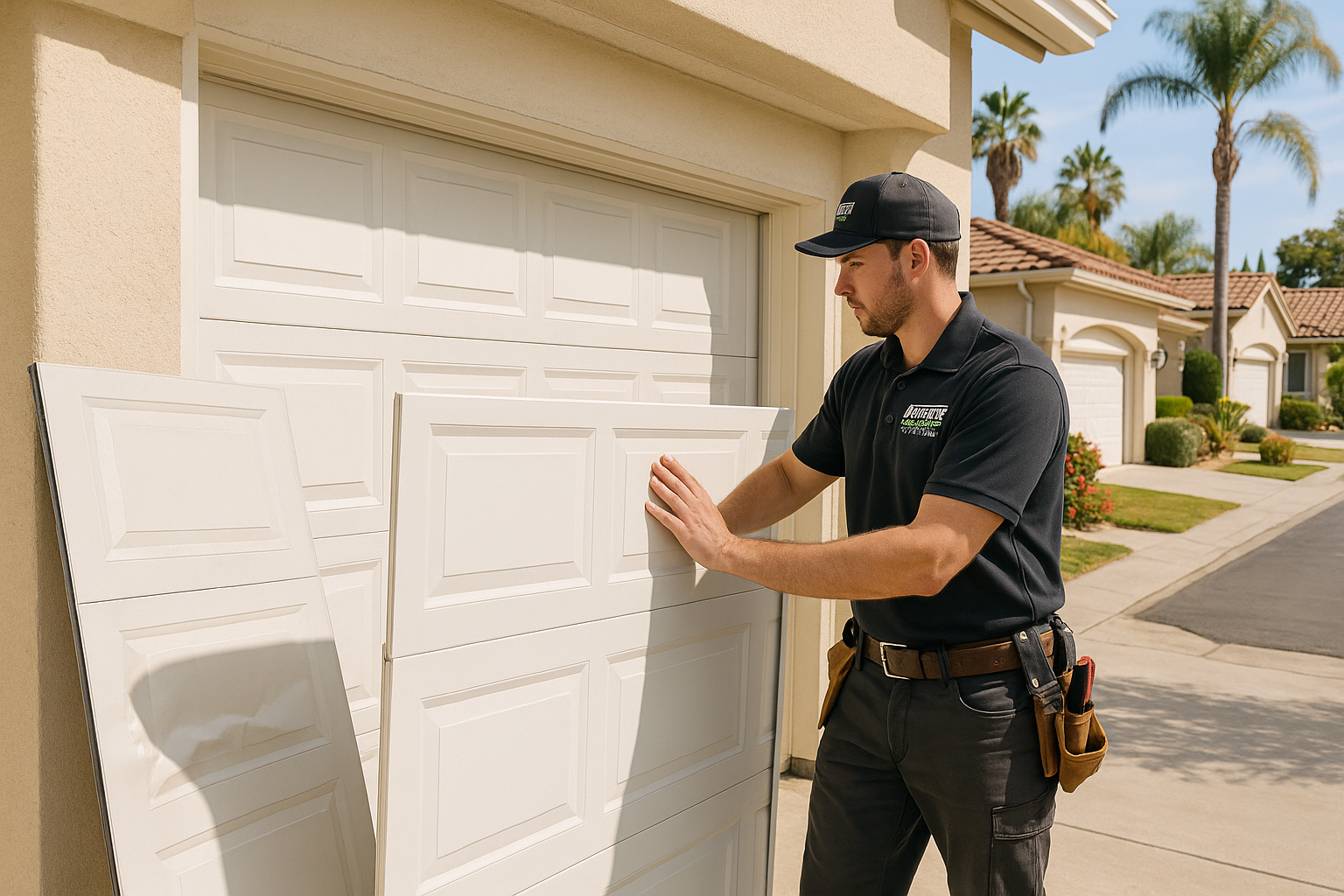 Garage Door Panel Replacement in Pomona