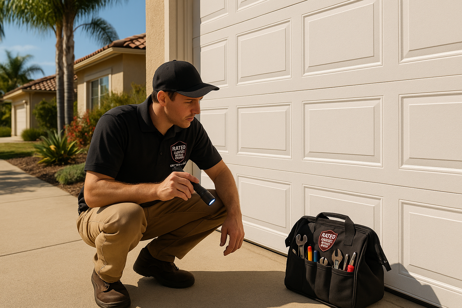 Garage door work in Montebello