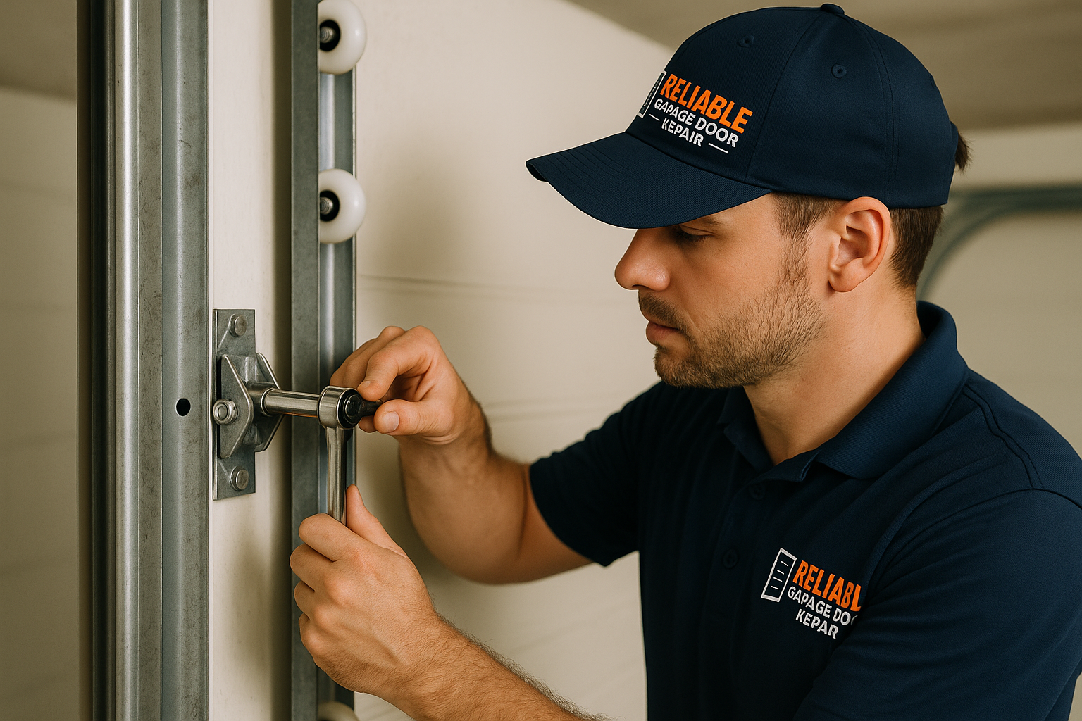 Garage Door Track Repair in Claremont